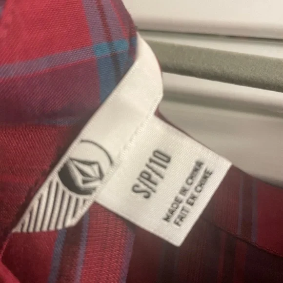 Volcom EUC Red Plaid Skater Minidress Size Small. LIKE NEW! - Picture 5 of 5